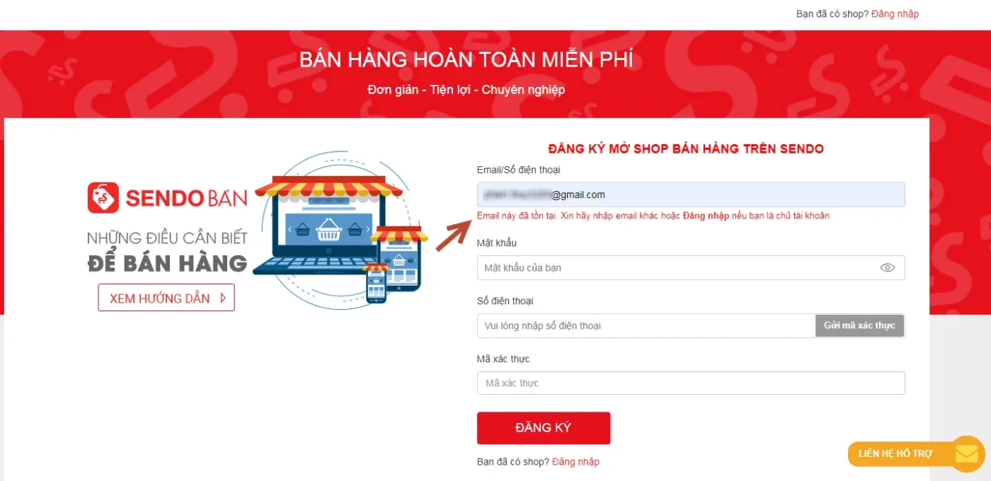 Một số lưu ý quan trọng sau khi đăng ký gian hàng Sendo
